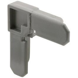 Window Frame Corner, Plastic Square Cut, Gray, 3/4 x 3/8-In., 100-Pk.