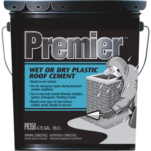 Premier 350 5 Gal. Wet or Dry Plastic Roof Cement