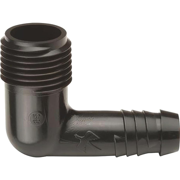 Rain Bird EZ Pipe 1/2 In. MNPT x 1/2 In. Barbed Poly Elbow (10-Pack)