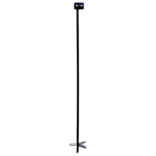 Tie Down 6 In. x 48 In. Black Iron Double Head Earth Anchor