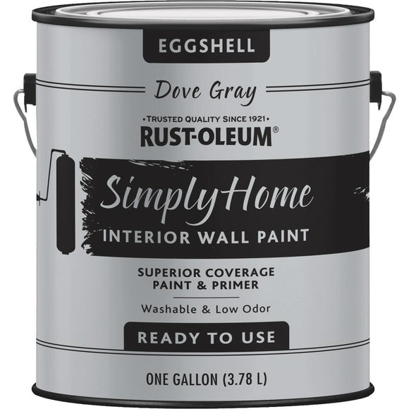 Simply Home Eggshell Dove Gray Interior Wall Paint, Gallon