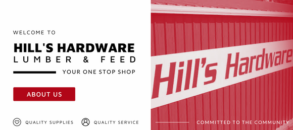 Hills hardware sign