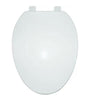 ProSource Toilet Seat Elongated Polypropylene Plastic Hinge (19 L 14 W)