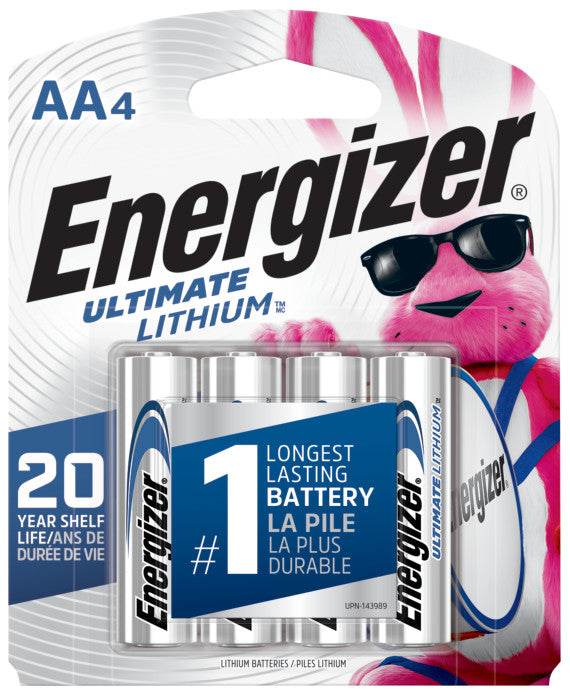 Energizer® Ultimate Lithium™ AA Batteries (4 Pack)