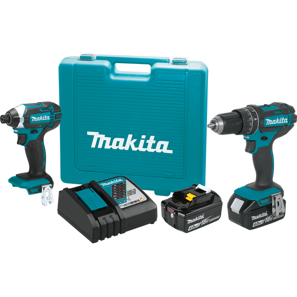 Makita XT261M 18V LXT® Lithium‑Ion Cordless 2‑Pc. Combo Kit (4.0Ah)