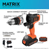 Black & Decker 20V MAX* POWERCONNECT™ MATRIX™ Cordless Drill/Driver, Battery and Charger Included
