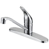 Boston Harbor Single Handle Kitchen Faucet 1.8 gpm 4-Faucet Hole Chrome