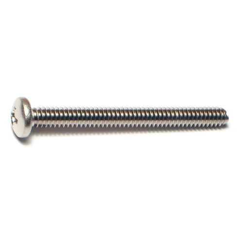 Monster Fastener 18-8 Stainless Steel Coarse Thread Phillips Pan Head Machine Screws