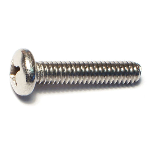 Monster Fastener 18-8 Stainless Steel Coarse Thread Phillips Pan Head Machine Screws