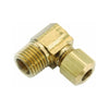 Anderson Metals 750069-0806 Brass Compression Tube Fitting 90 Degree Elbow 1/2 x 3/8