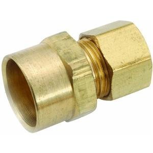 Anderson Metals 750086-0610 Adapter Brass 3/8 Comp X 5/8 Sweat