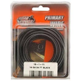 Primary Wire, Black, 16-Ga., 24-Ft.