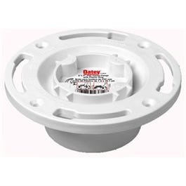 PVC/DWV Pipe Fitting, Long-Pattern Flange, 3 - 4-In.