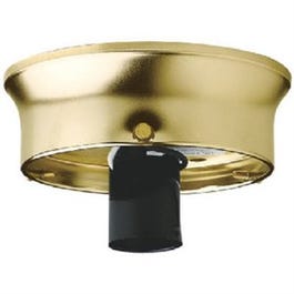 Glass Shade Holder Kit, Brass Finish, 4-In. Fitter