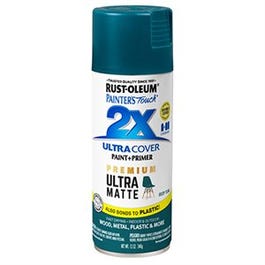 Painter's Touch 2X Premium Ultra Matte Spray Paint, Deep Teal, 12-oz.