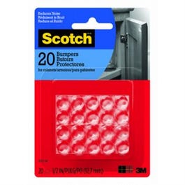 Furniture Bumpers, .5-In. Round, Clear, 20-Ct.