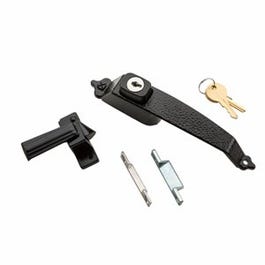 Colonial Storm Door Latch, Keyed, Black