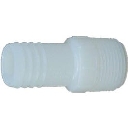 Pipe Fitting, Insert Adapter, White Nylon, 1-In., MIP x Insert