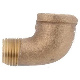 Pipe Fittings, Street Elbow, Lead-Free Brass, 90 Degree, 1-In.