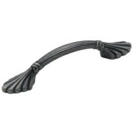 3-In. Wrought Iron Leaf Cabinet Pull