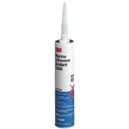 Polyurethane Marine Adhesive/Sealant, White, 1/10-Gal. Cartridge