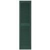 15 x 60-In. Forest Green Louvered Shutters, Pair