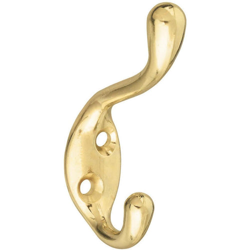 National Heavy-Duty Brass Clothes Wardrobe Hook