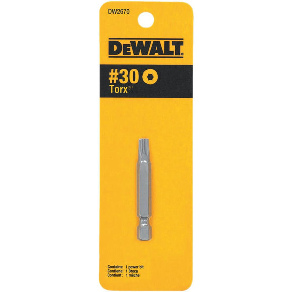 DeWalt T30 TORX 2 In. 1/4 In. Power Screwdriver Bit