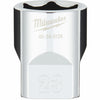 Milwaukee 1/2 In. Drive 23 mm 6-Point Shallow Metric Socket with FOUR FLAT Sides