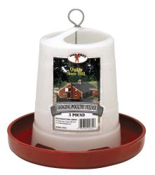 Miller Plastic Hanging Poultry Feeder (3 lb)