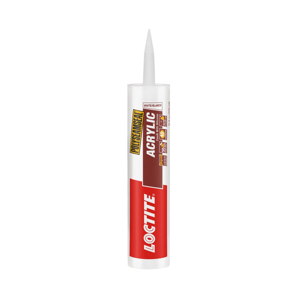 Loctite Polyseamseal Acrylic Caulk with Silicone 10 Oz. White (10 Oz., White)